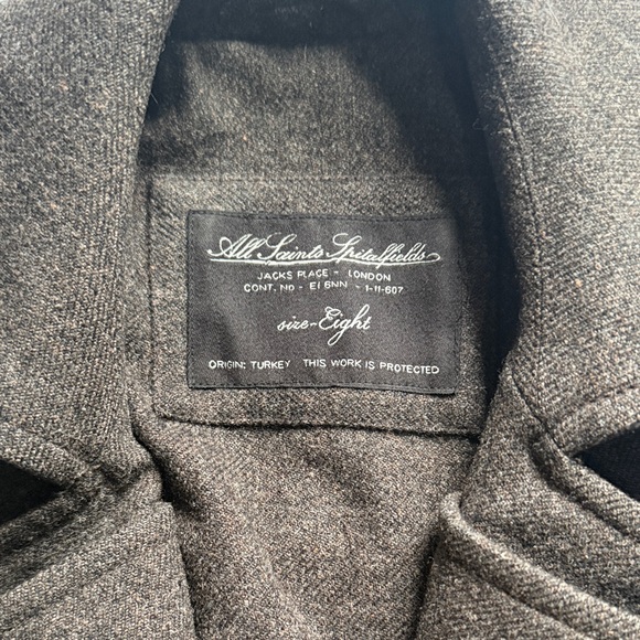 All Saints Isabella Double Breasted Trench Coat - Picture 2 of 5